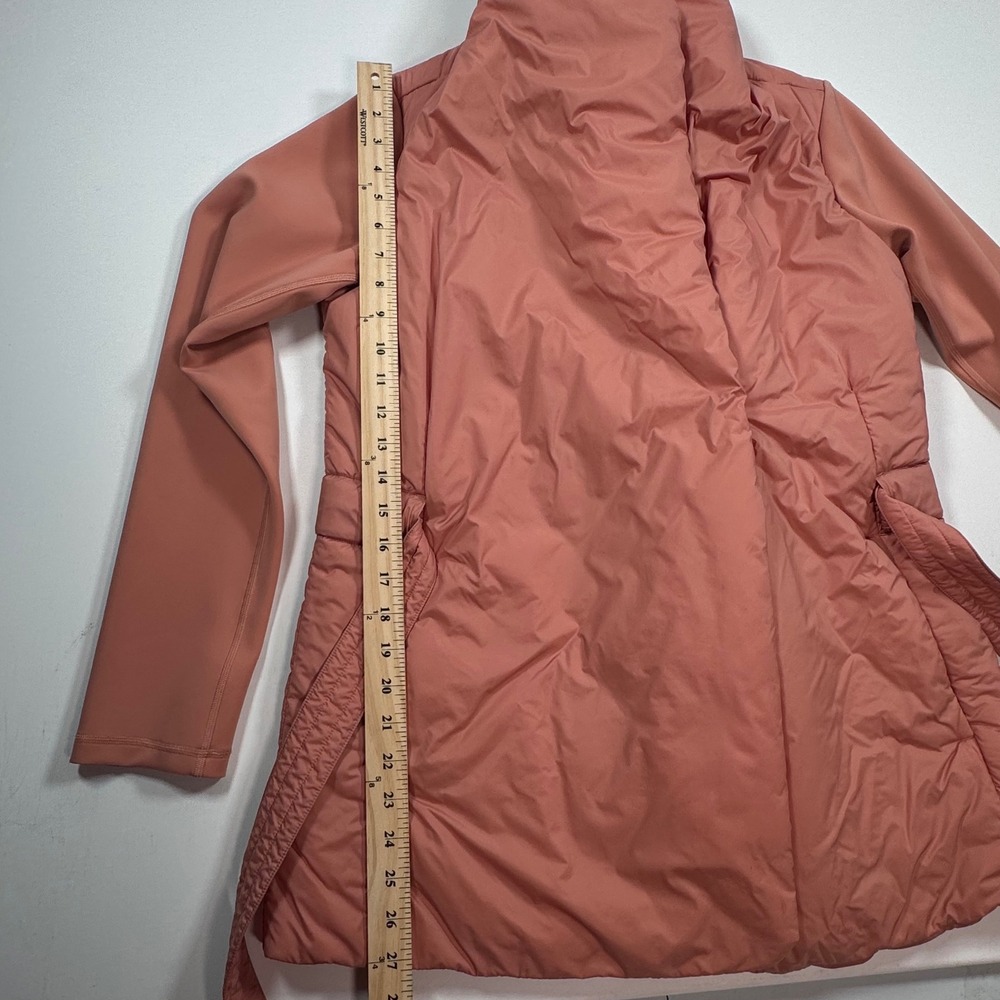 Lululemon Cloudscape Wrap Jacket PrimaLoft Insulated Belted Terracotta Pink S - Picture 9 of 12